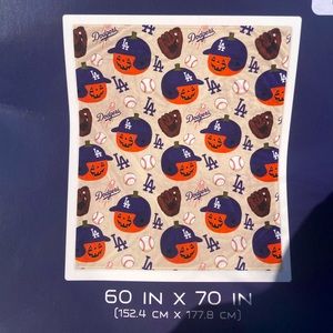 Dodgers Halloween Blanket